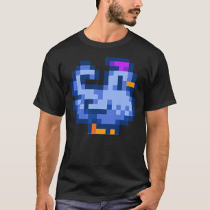 Stardew Valley Shane Blue Chicken Sticker & Pi T-Shirt