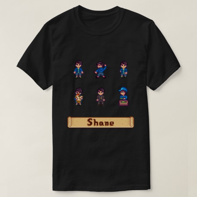 Stardew Valley Sprites - Shane Sticker.png T-Shirt (Design Front)