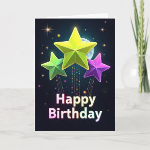 Stardust Birthday Card