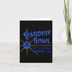 Stardust Bowl Retro Vintage Bowling Indiana Card