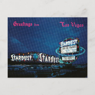 Stardust Casino Vintage Las Vegas Neon Postcard