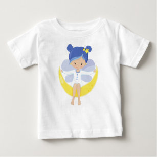 Stardust Fairy, Fairy On The Moon, Cute Fairy Baby T-Shirt