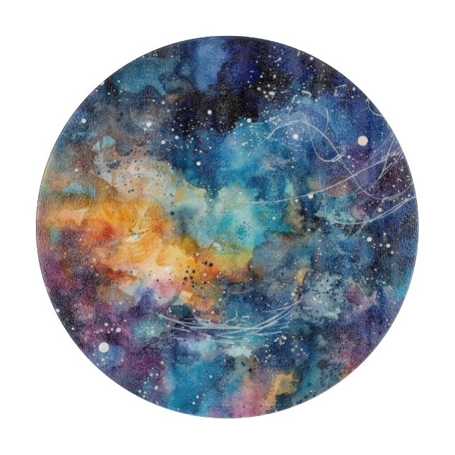 Stardust Galaxy Cutting Board (Front)