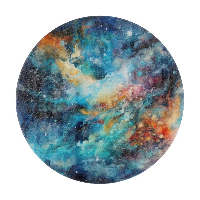 Stardust Galaxy Cutting Board (Front)