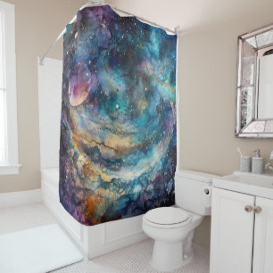 Stardust Galaxy Shower Curtain