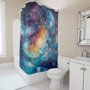 Stardust Galaxy Shower Curtain