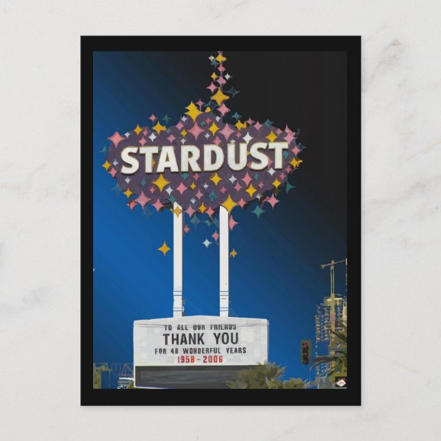 Stardust Las Vegas Vector Graphic Postcards #14 (Front)