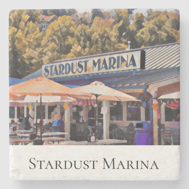 Stardust Marina Stone Coaster (Front)