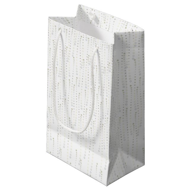 Stardust New Years Cheers Small Gift Bag (Front Angled)