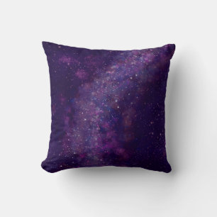 Stardust night sky illustration cushion