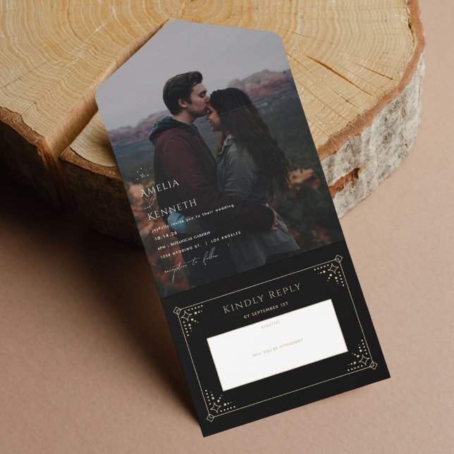 Stardust Photo Wedding Invitations (Creator Uploaded)