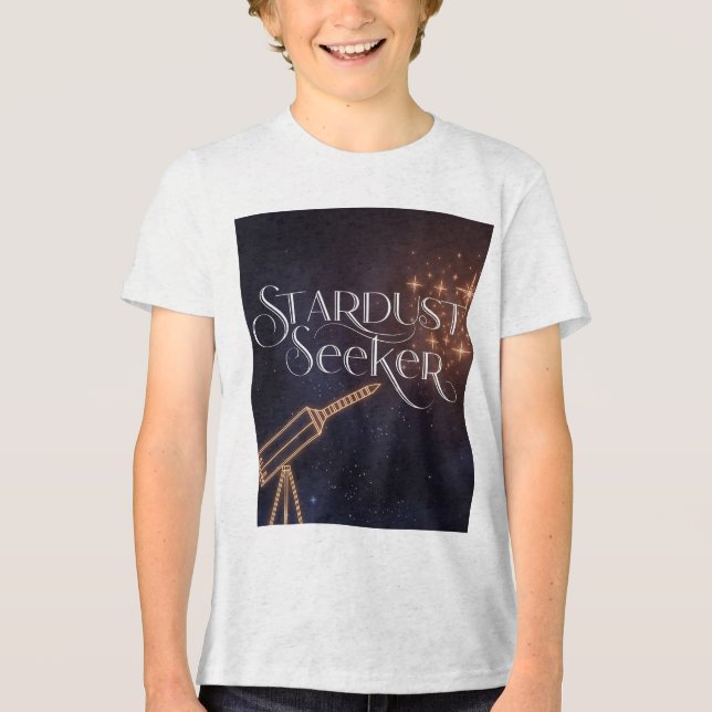 Stardust Seeker Astronomy & Space Exploration Tri-Blend Shirt (Front)
