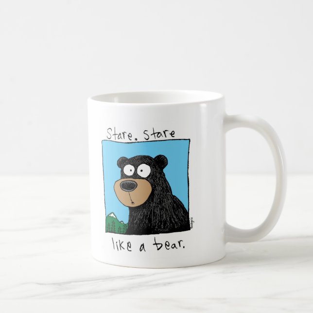 stare bear coffee mug (Right)