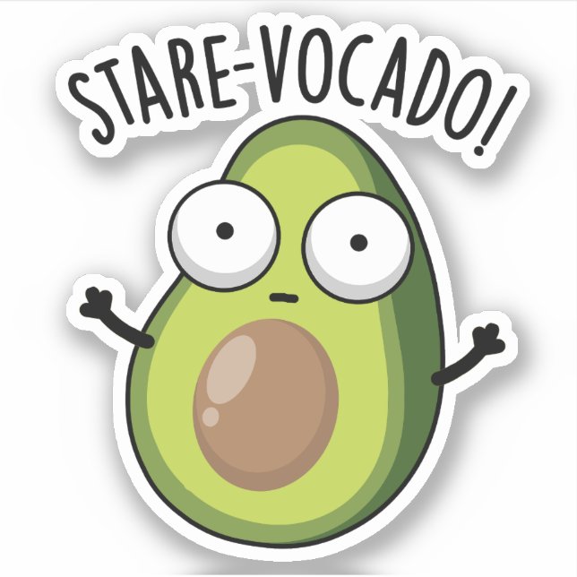 Stare-vocado Funny Avocado Pun  (Front)