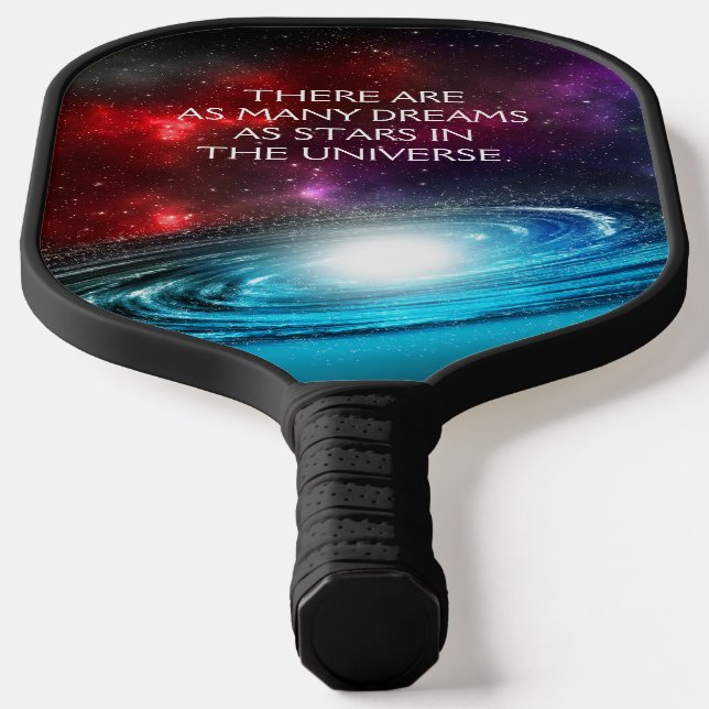 Starfield with Multicolored Cosmic Dust Pickleball Paddle (Laydown)
