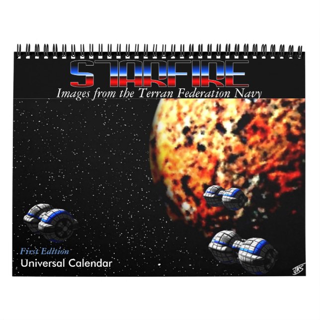 Starfire Calendar: Terran Federation Navy, 1st Ed Calendar (Cover)