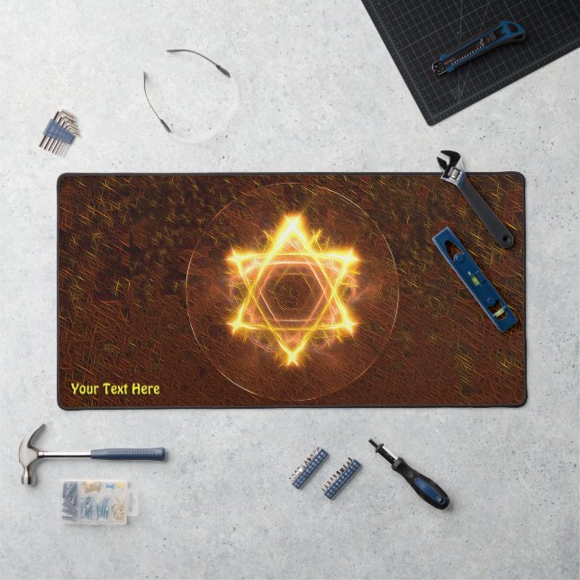 Starfire Fractal Magen David Desk Mat (Workstation)
