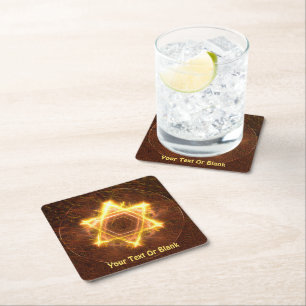 Starfire Square Paper Coaster