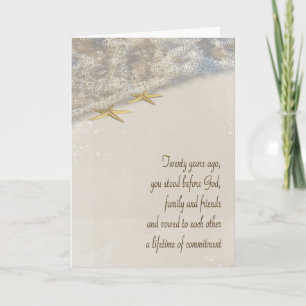 Starfish 20th Anniversary Card
