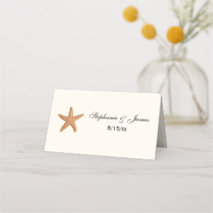 Starfish #2 Beach Escort Card Place Card IvoryC