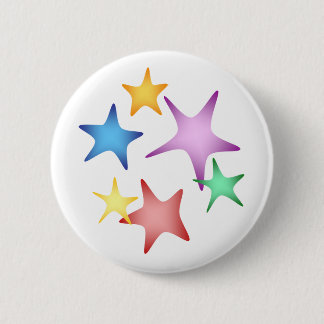 Starfish 6 Cm Round Badge