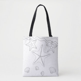 Starfish Adult Colouring Full Tote Bag