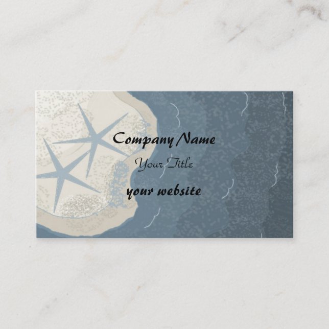 Starfish and Beach Theme Business Card (Front)