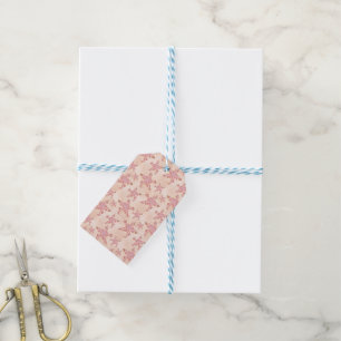 Starfish and Coral Pink Pastel Pattern Gift Tags