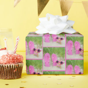 Starfish and Flip-Flops in Sand Wrapping Paper