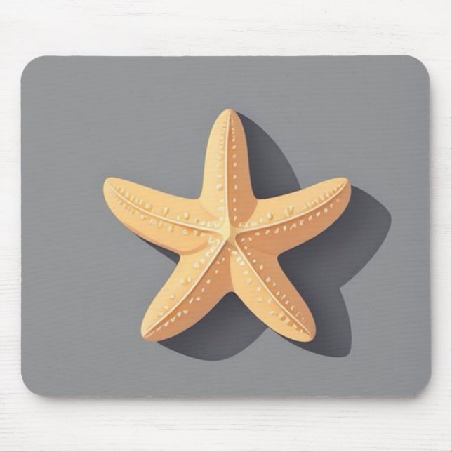 Starfish and Its Shadow Mouse Pad (Front)
