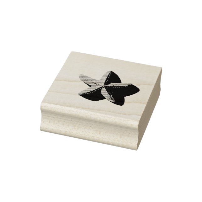 Starfish and Its Shadow Rubber Stamp (Stamp)