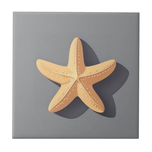 Starfish and Its Shadow Tile (Front)