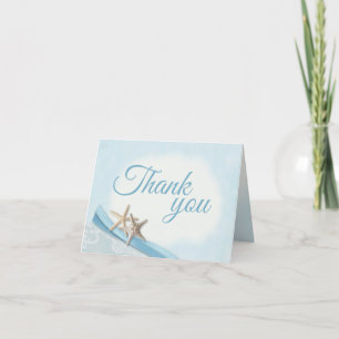 Starfish and Lace Thank you Card