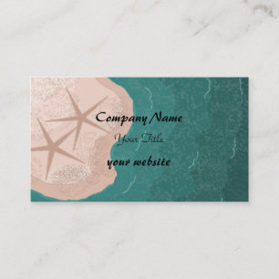 Starfish and Ocean Beach Theme Business Card