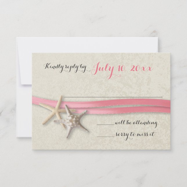 Starfish and Ribbon Pink Beach Response (Front)