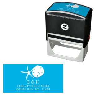 Starfish and Sand Dollar Self-inking Stamp