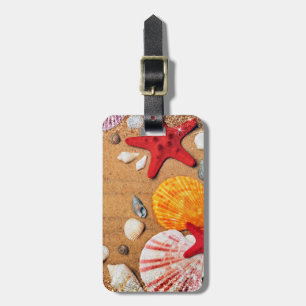Starfish and Seashells on the Beach Luggage Tag