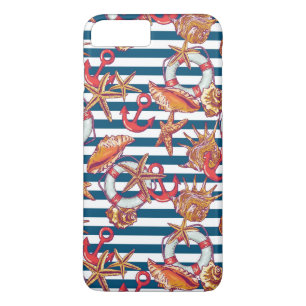 Starfish And Stripes Pattern Case-Mate iPhone Case
