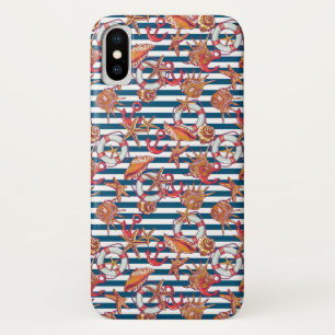Starfish And Stripes Pattern Case-Mate iPhone Case