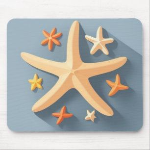 Starfish and the Small Ones Mouse Pad