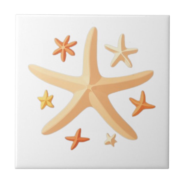 Starfish and the Small Ones Tile (Front)