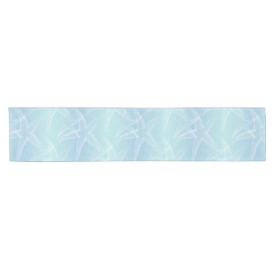 Starfish Aqua Blue Beach Table Runner