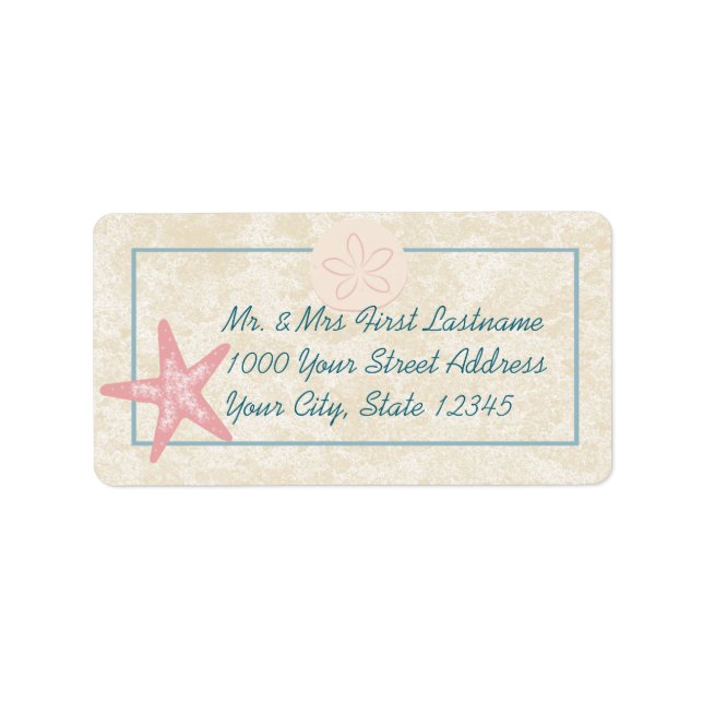 Starfish Beach Address Label (Front)