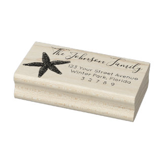Starfish Beach House Gift Return Address Stamp