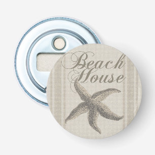 Starfish Beach House Seashore Coastal Bottle Opener