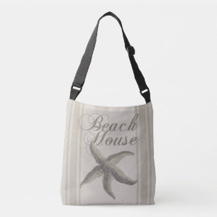 Starfish Beach House Seashore Coastal Crossbody Bag