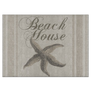 Starfish Beach House Seashore Coastal Cutting Board