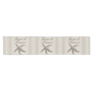 Starfish Beach House Seashore Coastal Short Table Runner