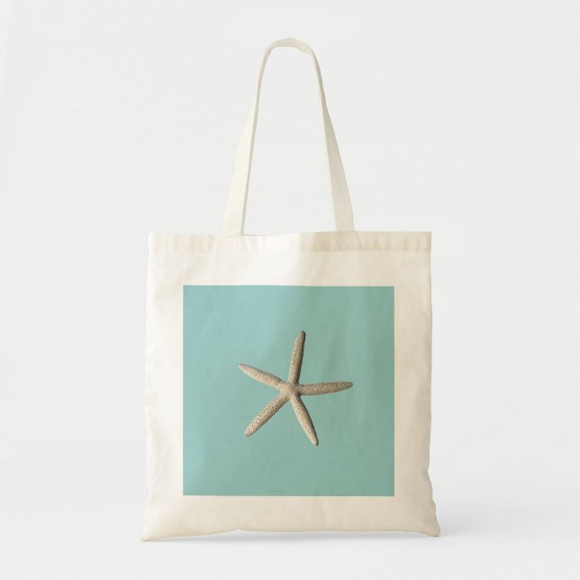 Starfish beach photo art tote bag (Front)
