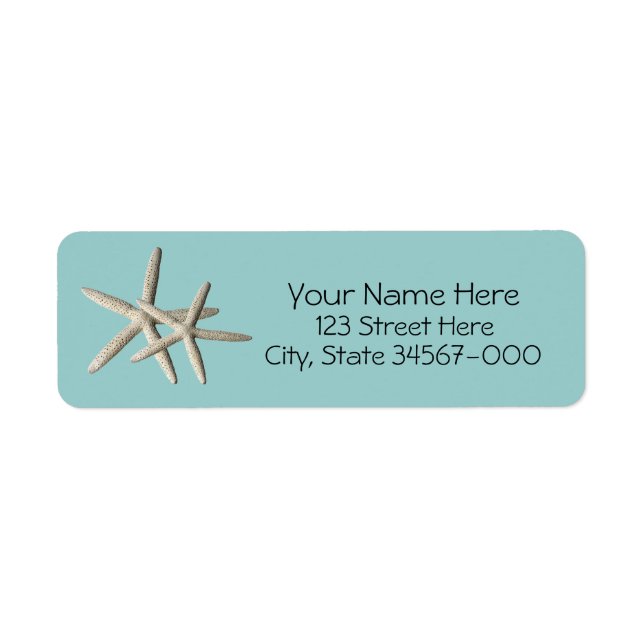 Starfish Beach Return Address Label (Front)